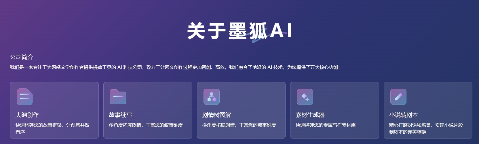 墨狐AI的优势