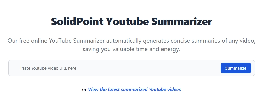 SolidPoint的摘要质量如何