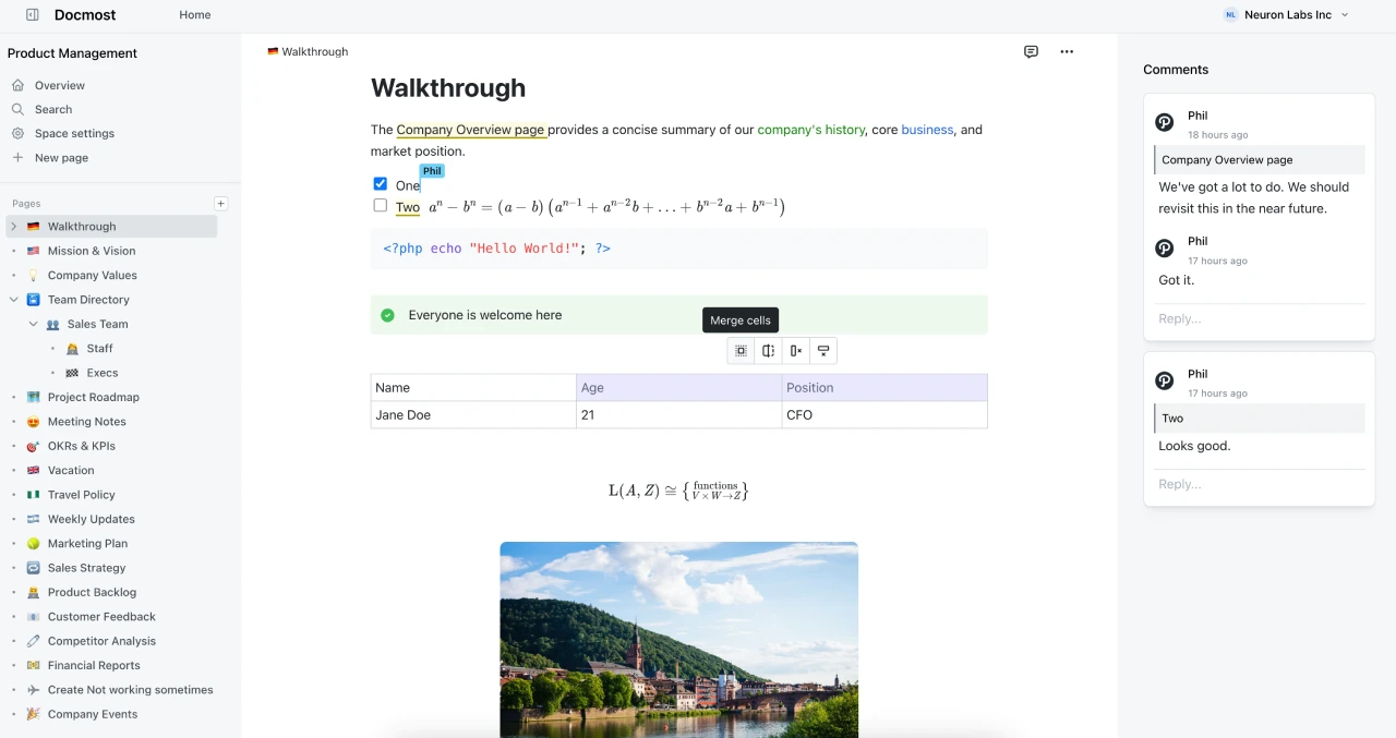 Docmost：一款开源的协作维基和文档管理软件.webp