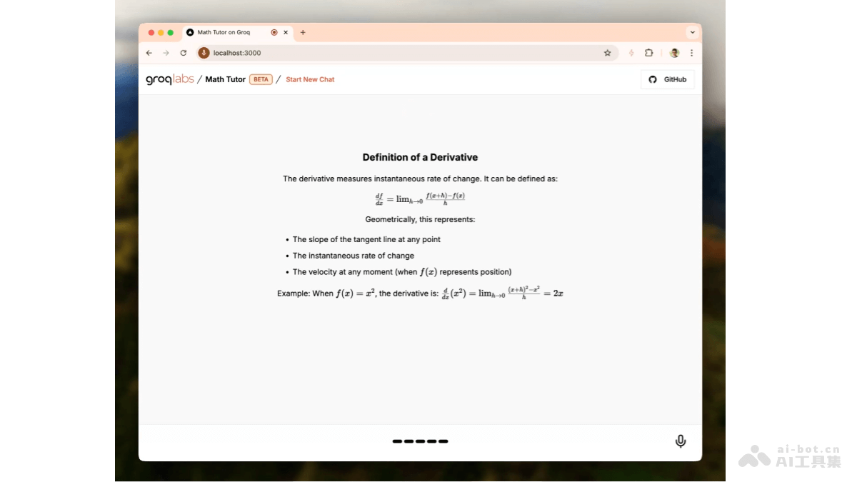 Mathtutor on Groq
