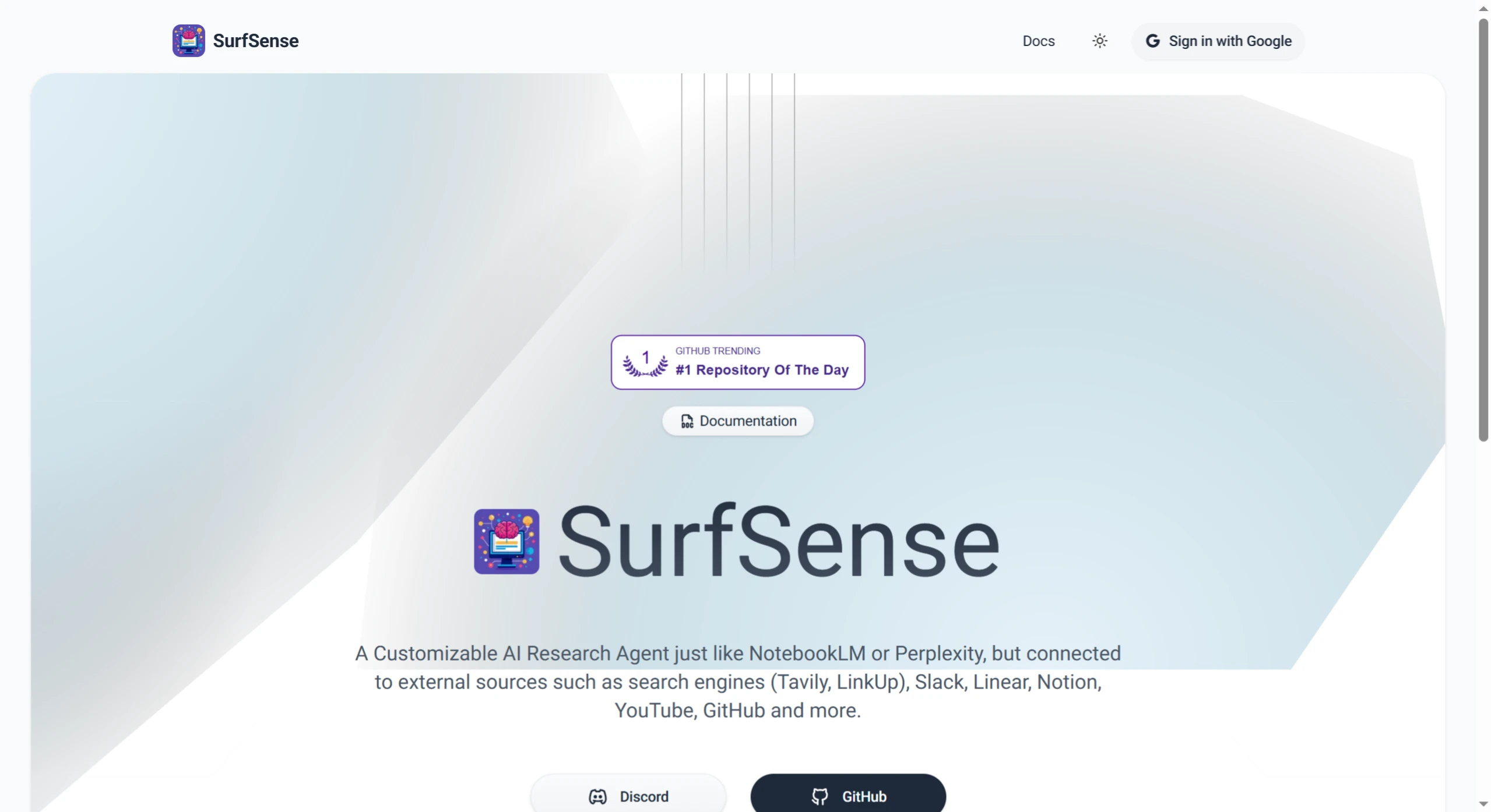 SurfSense：一个开源AI研究代理，可作为NotebookLM和Perplexity的开源替代品