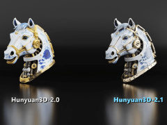 腾讯开源混元3D2.1大模型：首个全链路开源工业级3D生成大模型，PC也能“跑”