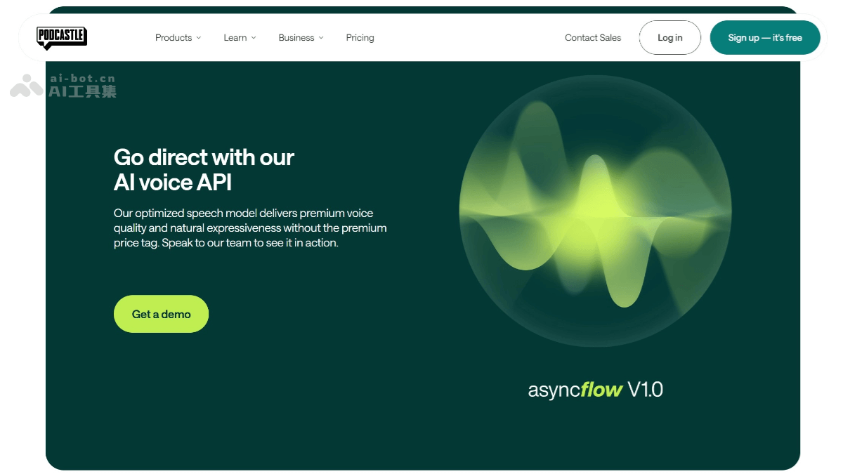 Asyncflow v1.0-Podcastle 推出的 AI 文本转语音模型