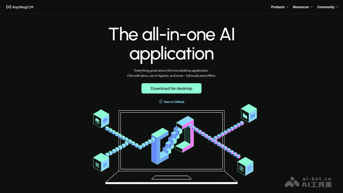 AnythingLLM-开源的全栈 AI 客户端，支持本地部署和API集成