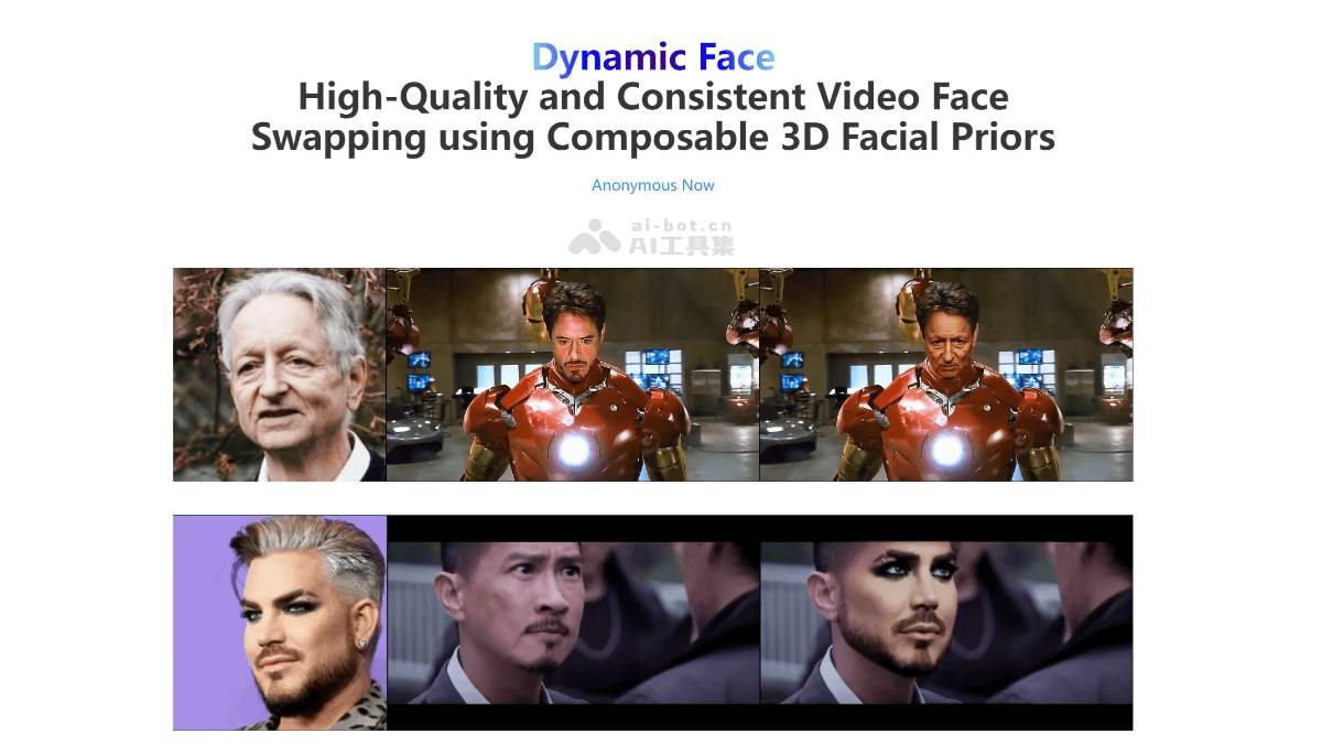 DynamicFace-小红书联合上海交大等推出的视频换脸技术
