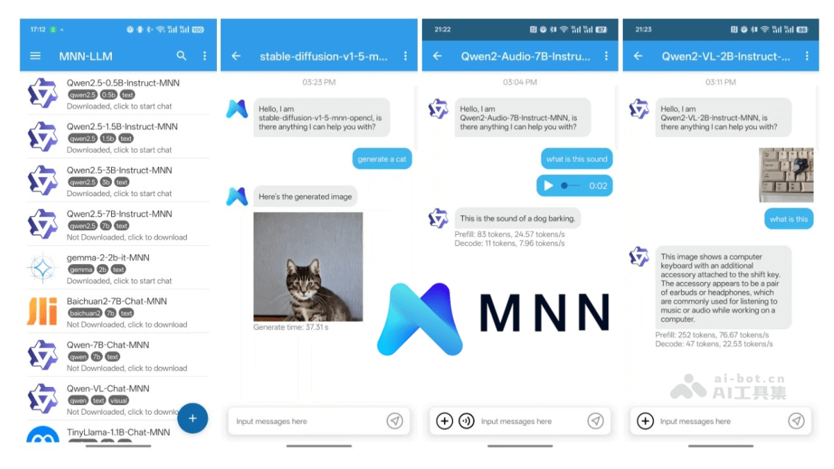 MnnLlmApp-阿里巴巴开源的离线大模型 Android 手机应用AI助手