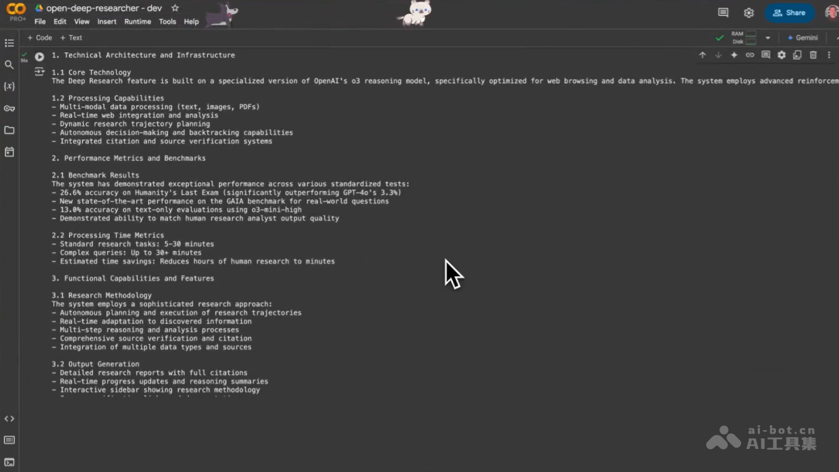 OpenDeepResearcher-开源 AI 研究工具，自动完成搜索、评估、提取和报告生成