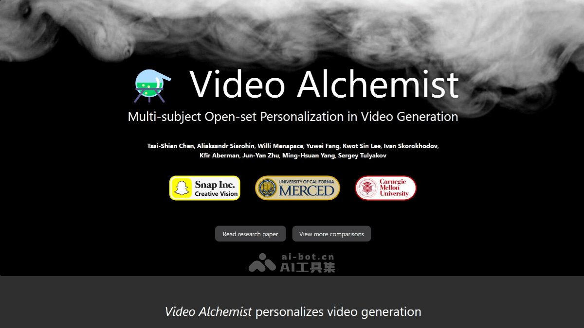 Video Alchemist-AI视频生成模型，具备多主体开放集合个性化能力