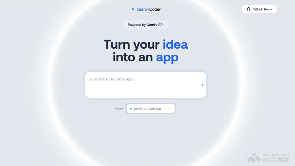 Gemini Coder-AI 应用生成工具，文本描述实时生成代码和预览