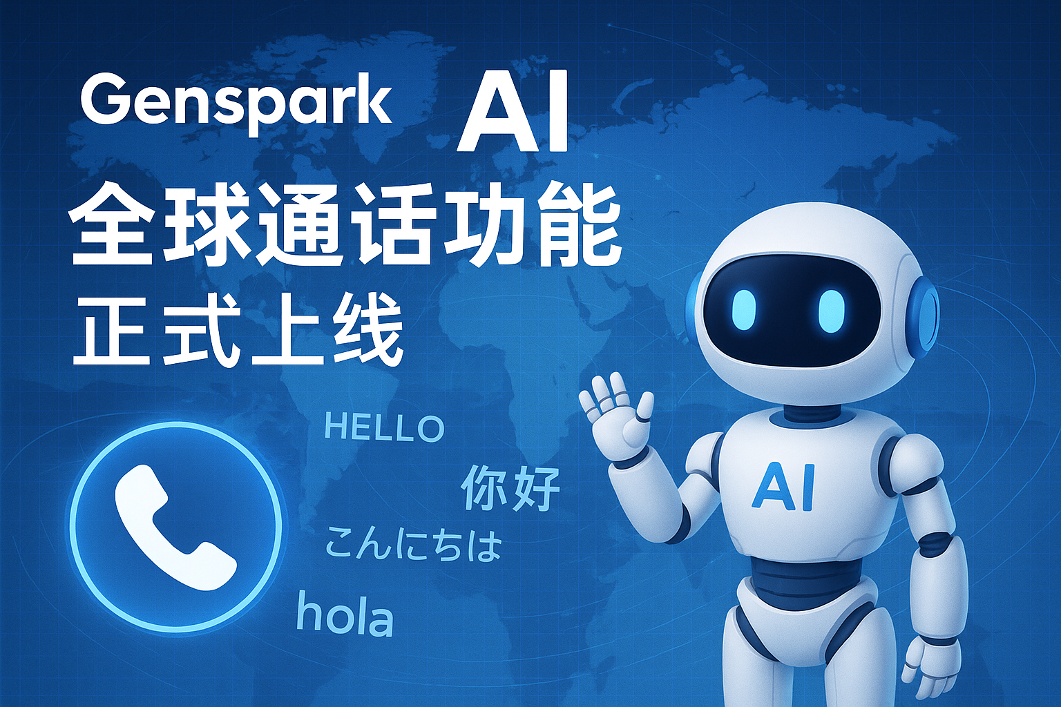 Genspark AI全球通话功能正式上线：打破语言壁垒，连接全球沟通