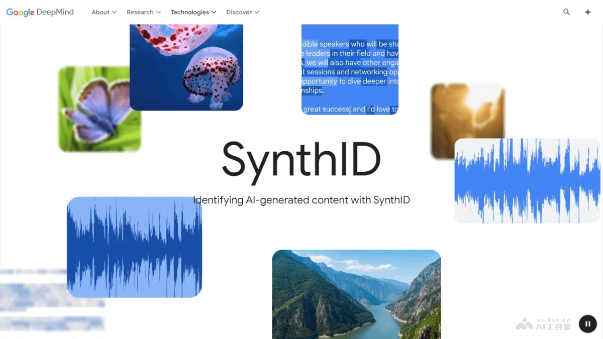 SynthID-DeepMind推出能嵌入数字水印和检测AI生成内容的工具