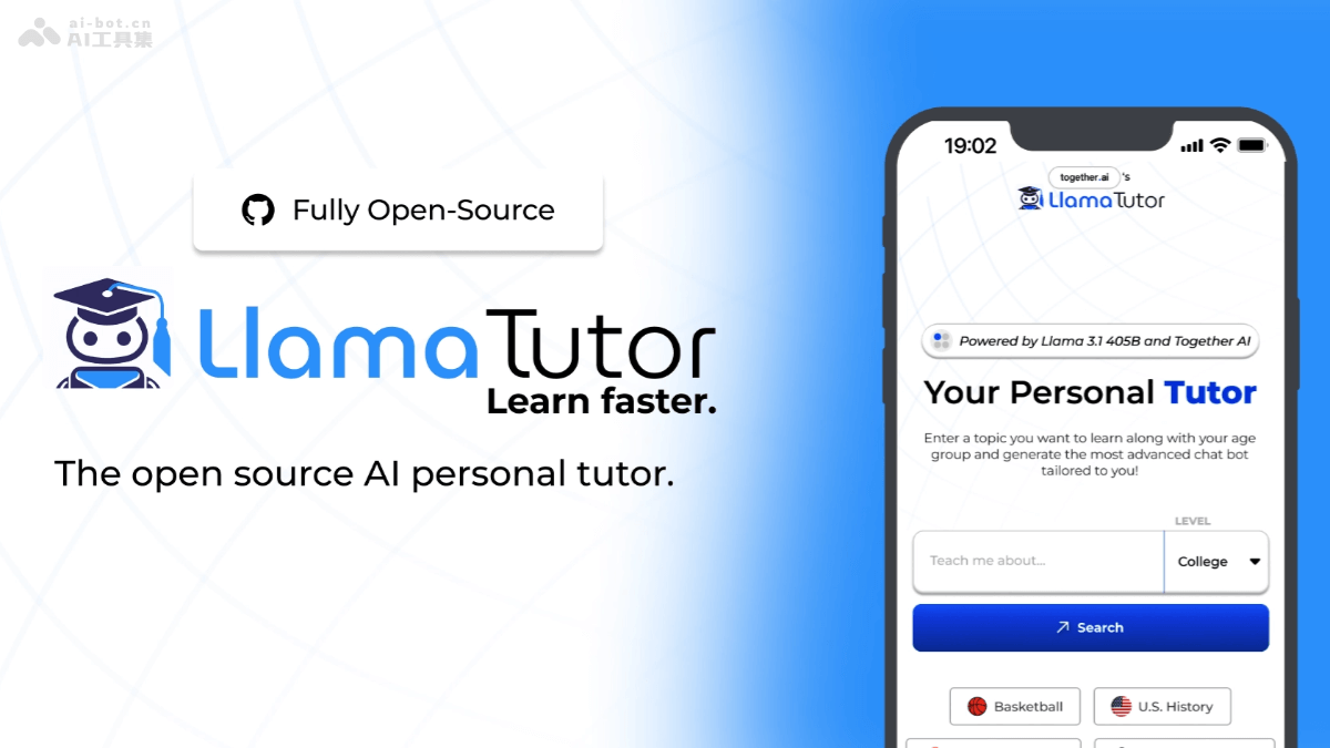 Llama Tutor-开源的AI学习平台，提供学习主题生成定制学习计划