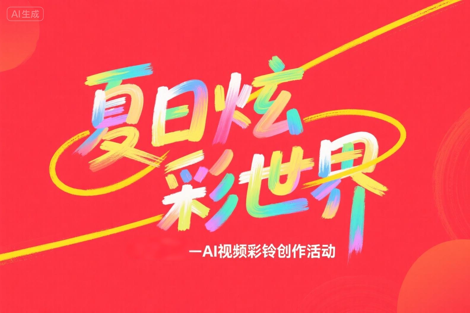 夏日炫彩视界-AI视频彩铃创作活动火热开启，5万元奖金等你来拿！