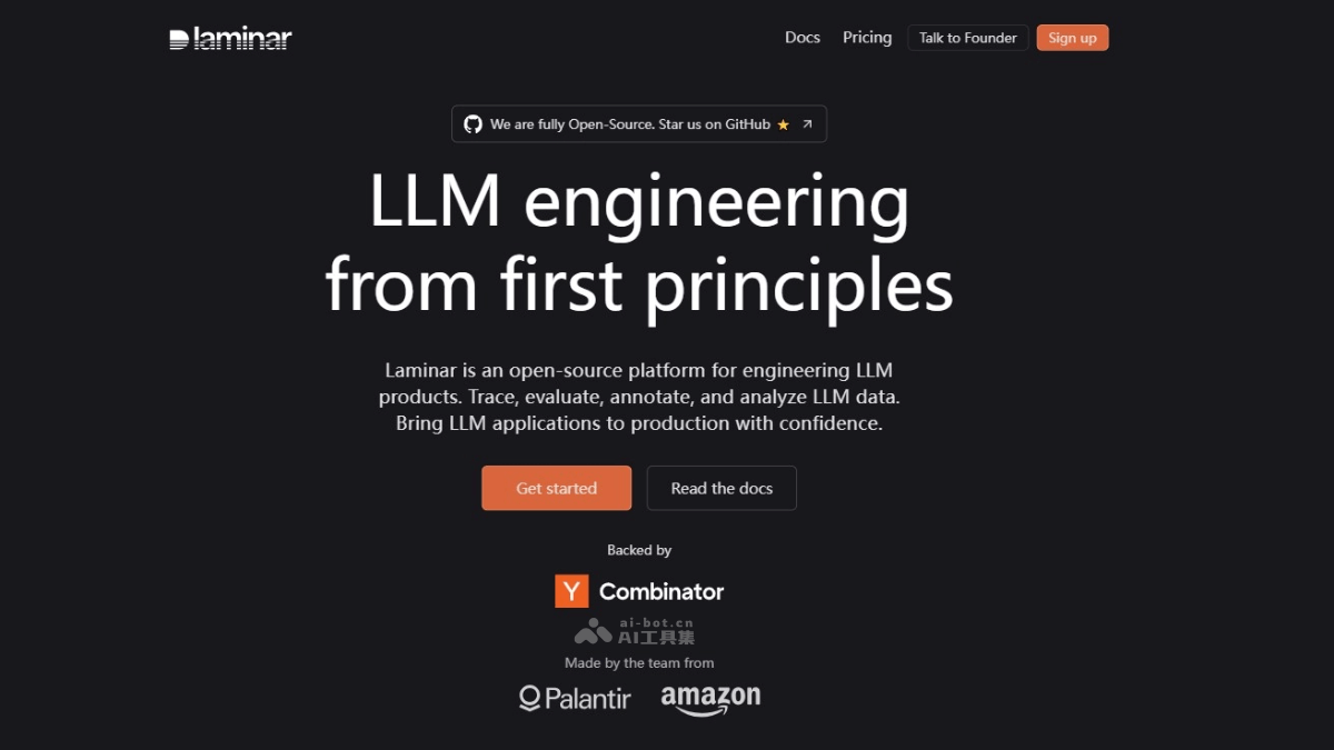 Laminar-分析与优化LLM应用程序的开源平台