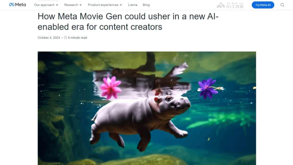 Movie Gen-Meta推出文本驱动的AI视频生成与编辑工具