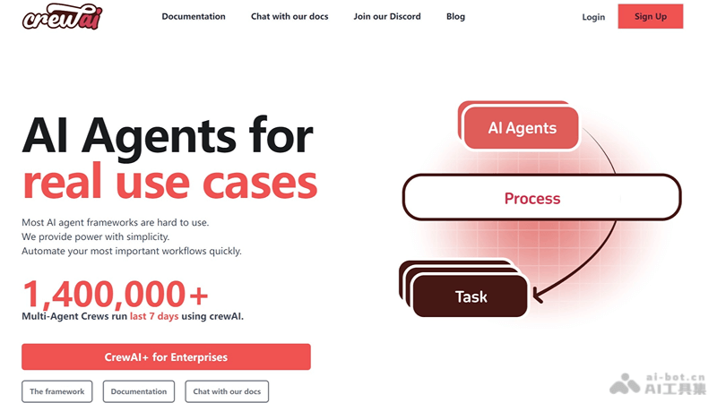 CrewAI-构建多个 AI Agents 高效协作的开源平台