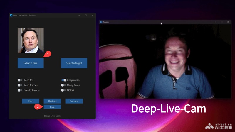 Deep-Live-Cam-开源的 AI 实时换脸工具