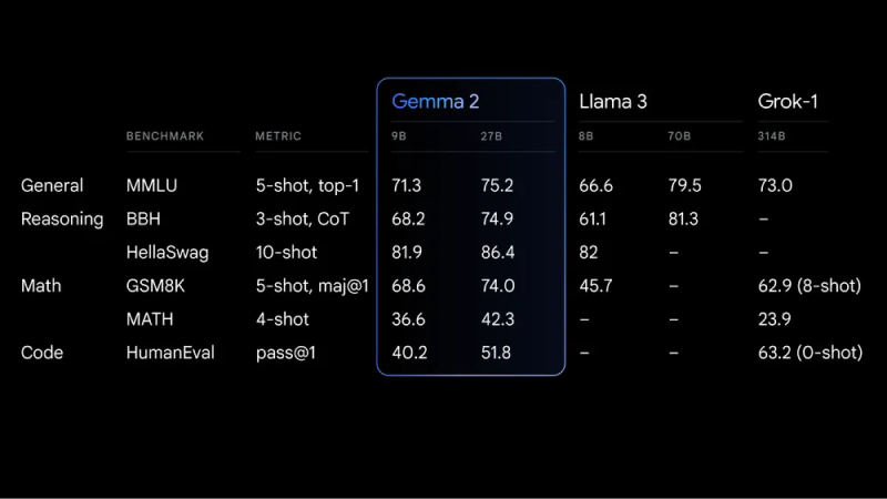 Gemma 2的性能