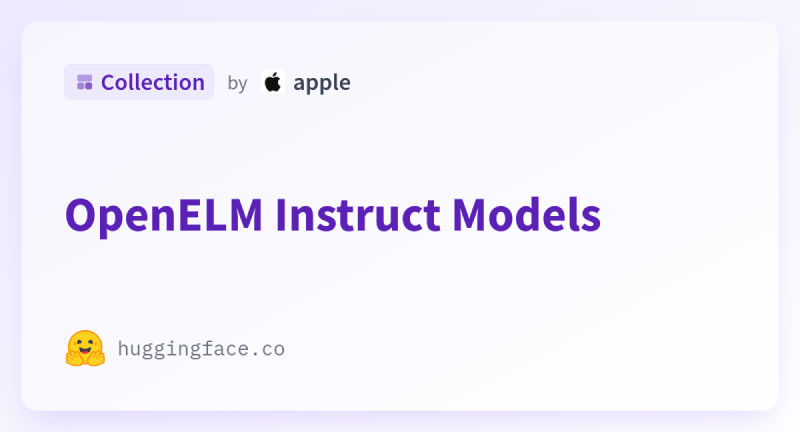 OpenELM-苹果开源的高效语言模型系列
