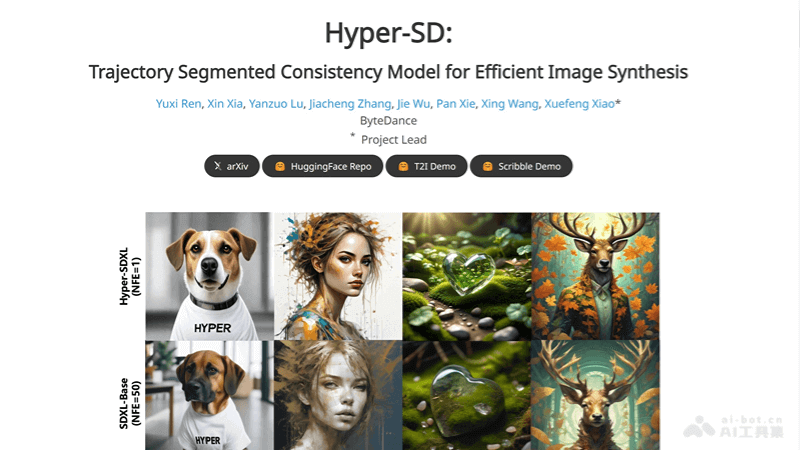 Hyper-SD-字节跳动推出的高效的图像合成框架