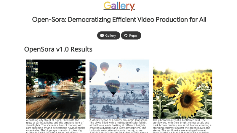 Open-Sora-开源的类Sora架构的视频生成模型和复现方案