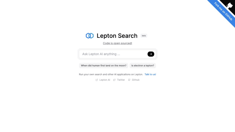 Lepton Search-开源的对话式AI搜索引擎项目