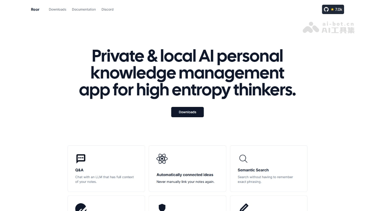 Reor-开源AI个人知识管理工具，自动连接相关笔记
