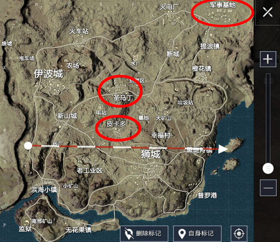 绝地求生刺激战场跳伞落点选择攻略