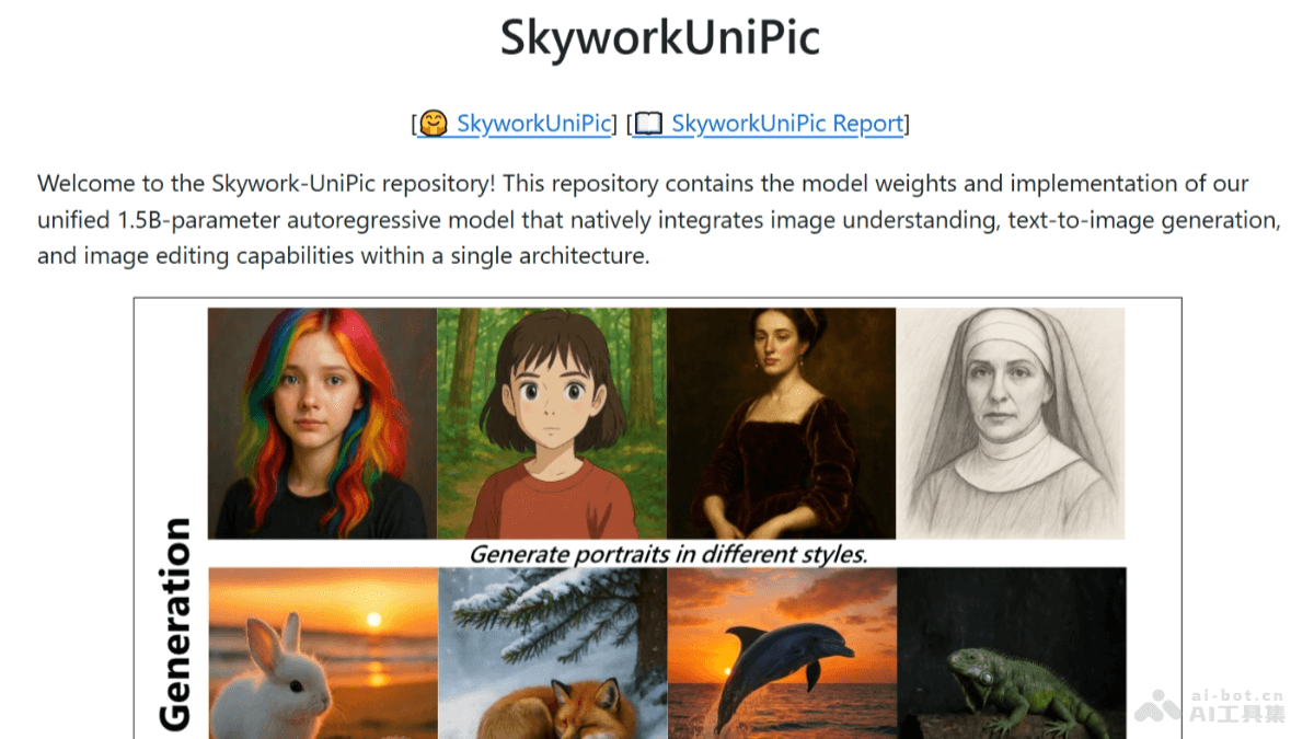 Skywork UniPic-昆仑万维开源的多模态统一预训练模型