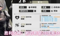 胜利女神：新的希望2B技能介绍