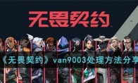 《无畏契约》van9003处理方法分享