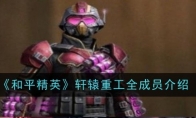 《和平精英》轩辕重工全成员介绍