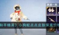 《和平精英》小狗蛇点点皮肤保底价格