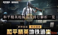 《和平精英》枪械强度排行解析一览
