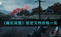 《暗区突围》机密文件价格一览
