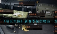 《暗区突围》新赛季保留物品一览