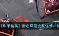《和平精英》猎心风暴皮肤详情一览