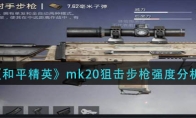 《和平精英》mk20狙击步枪强度分析
