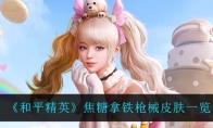 《和平精英》焦糖拿铁枪械皮肤一览