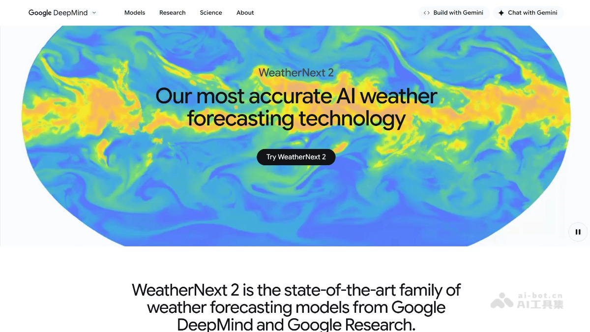 WeatherNext 2-谷歌DeepMind推出的AI天气预报模型