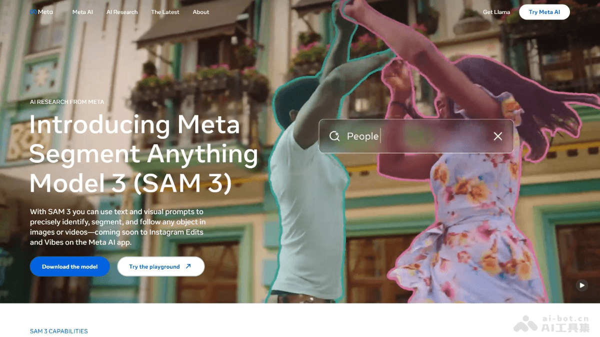 SAM 3-Meta开源的视觉分割模型