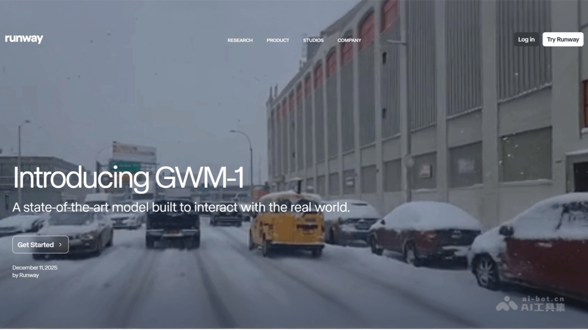 GWM-1-Runway推出的首个通用世界模型